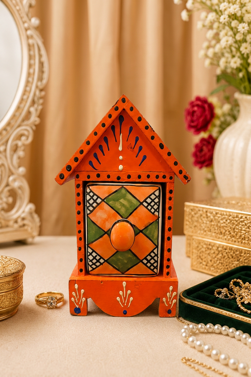1 Drawer Jewellery Box (Hut Shape)