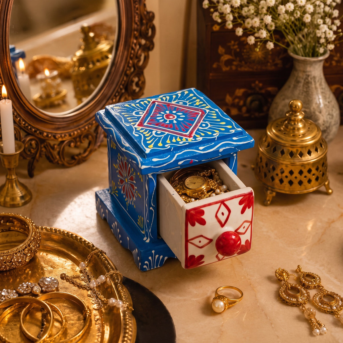 1 Drawer Jewellery Box (House Shape)