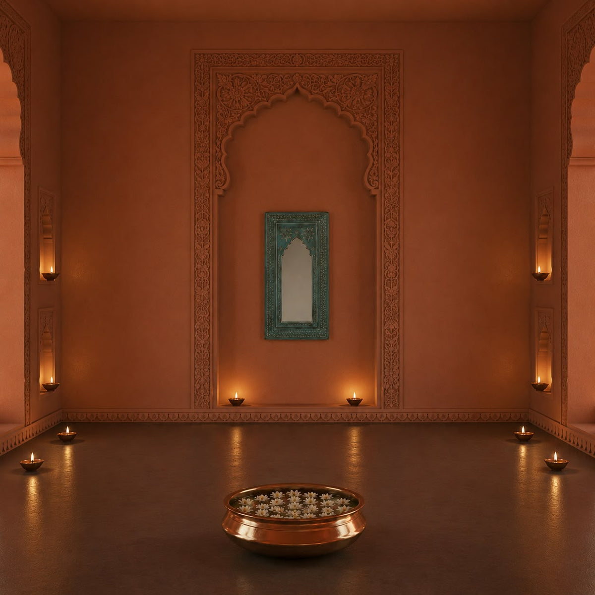 Jharokha with Mirror 16"